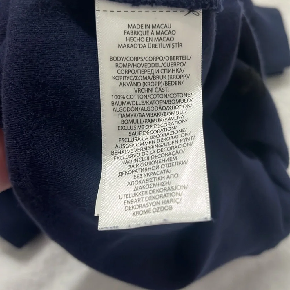 Ralph Lauren Baby Jumper Size 3 Months Navy Blue Multi color horse logo